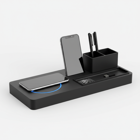 Wireless Charging Desk Organizer